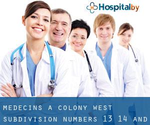 Médecins à Colony West Subdivision - Numbers 13, 14 and 15